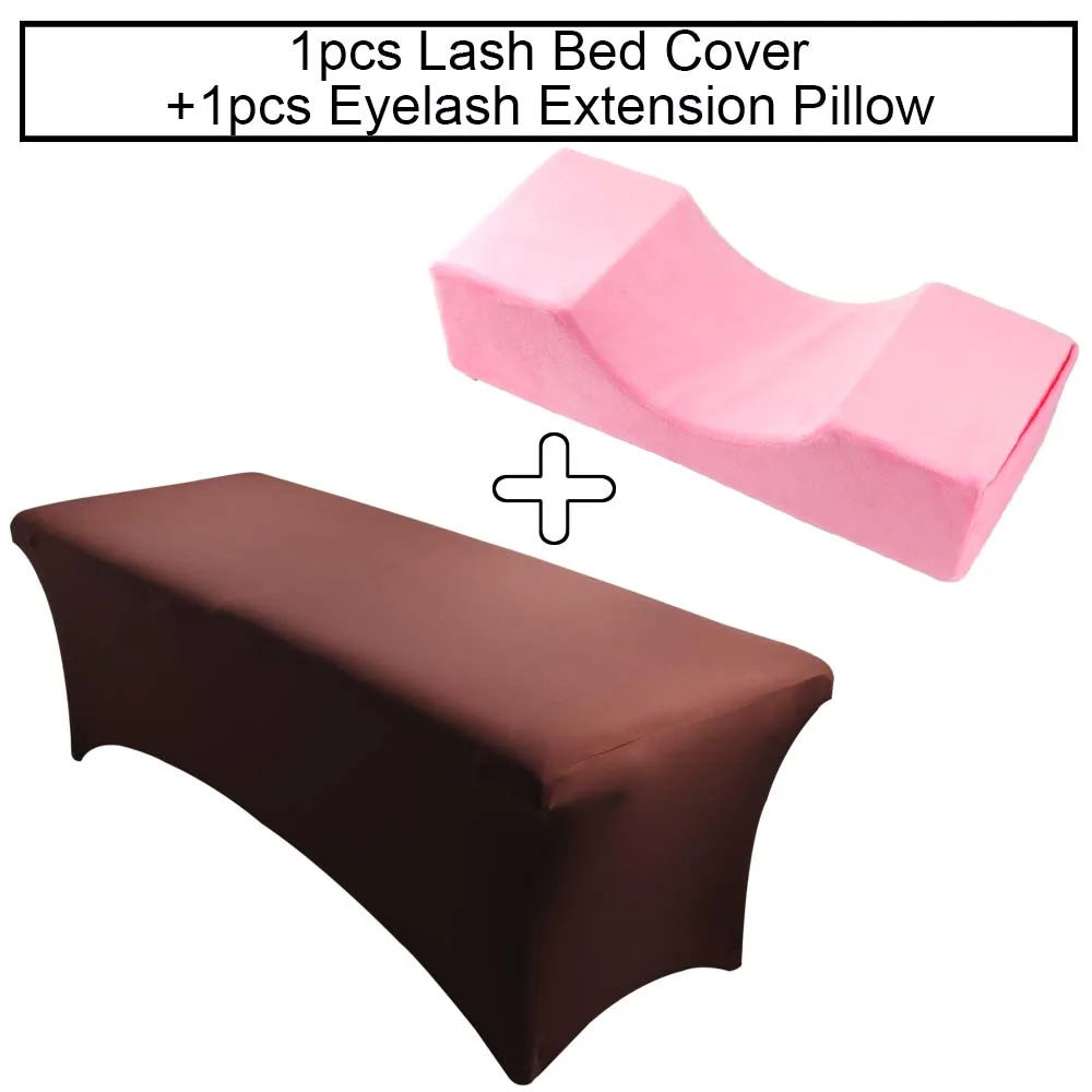 Pink set 8 Наращивание ресниц подушка Memory Foam подушка для шеи ресниц и эластичная ресница покрывала, простыни для салона красоты макияж ресниц инструмент - Цвет: Pink set 8