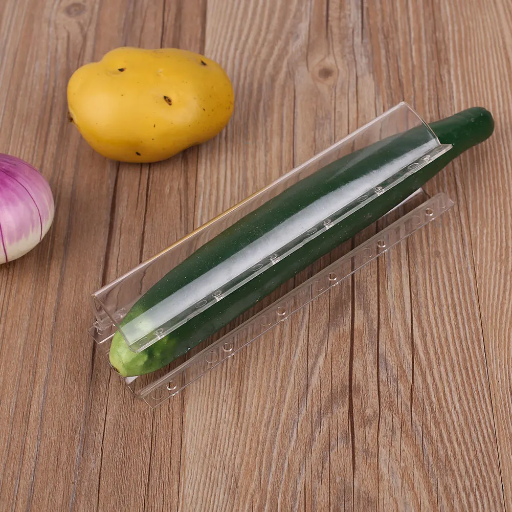 Инструмент для овощей в форме сердца огурец форма с рельефом огурцов форма для приготовления пищи Прозрачная Пластиковая форма для выращивания садовых фруктов