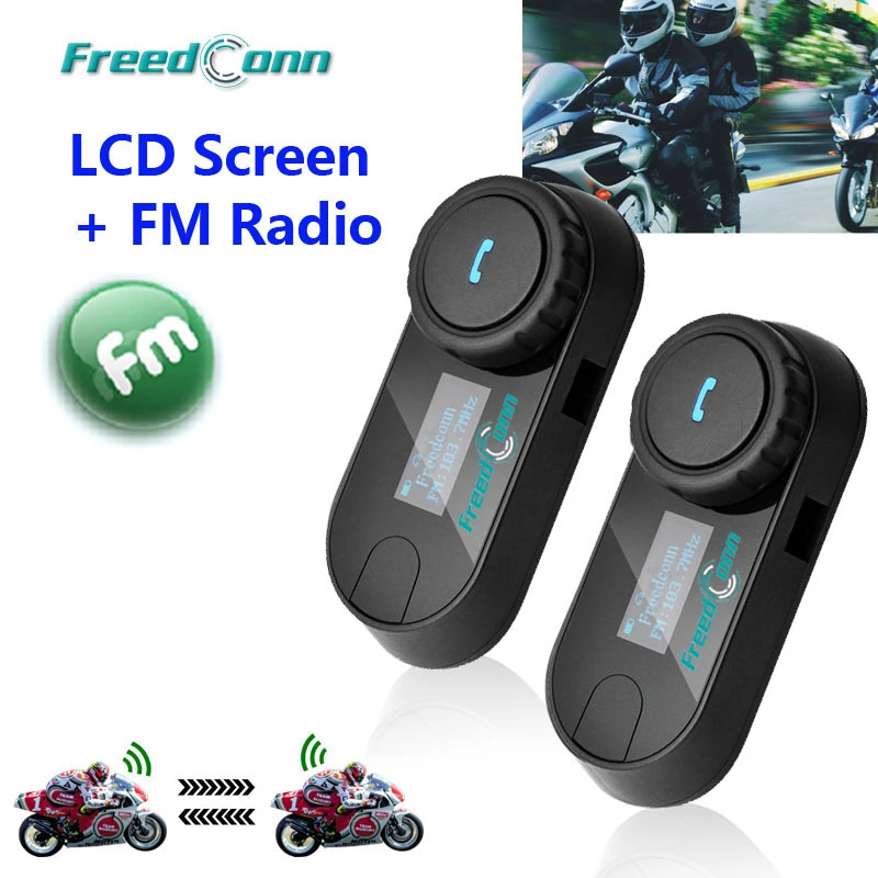 Freedconn Tcom Sc Motorcycle Helmet Intercom Bluetooth Headset Interphone Fm Lcd Door Entry Systems Intercoms Home Security