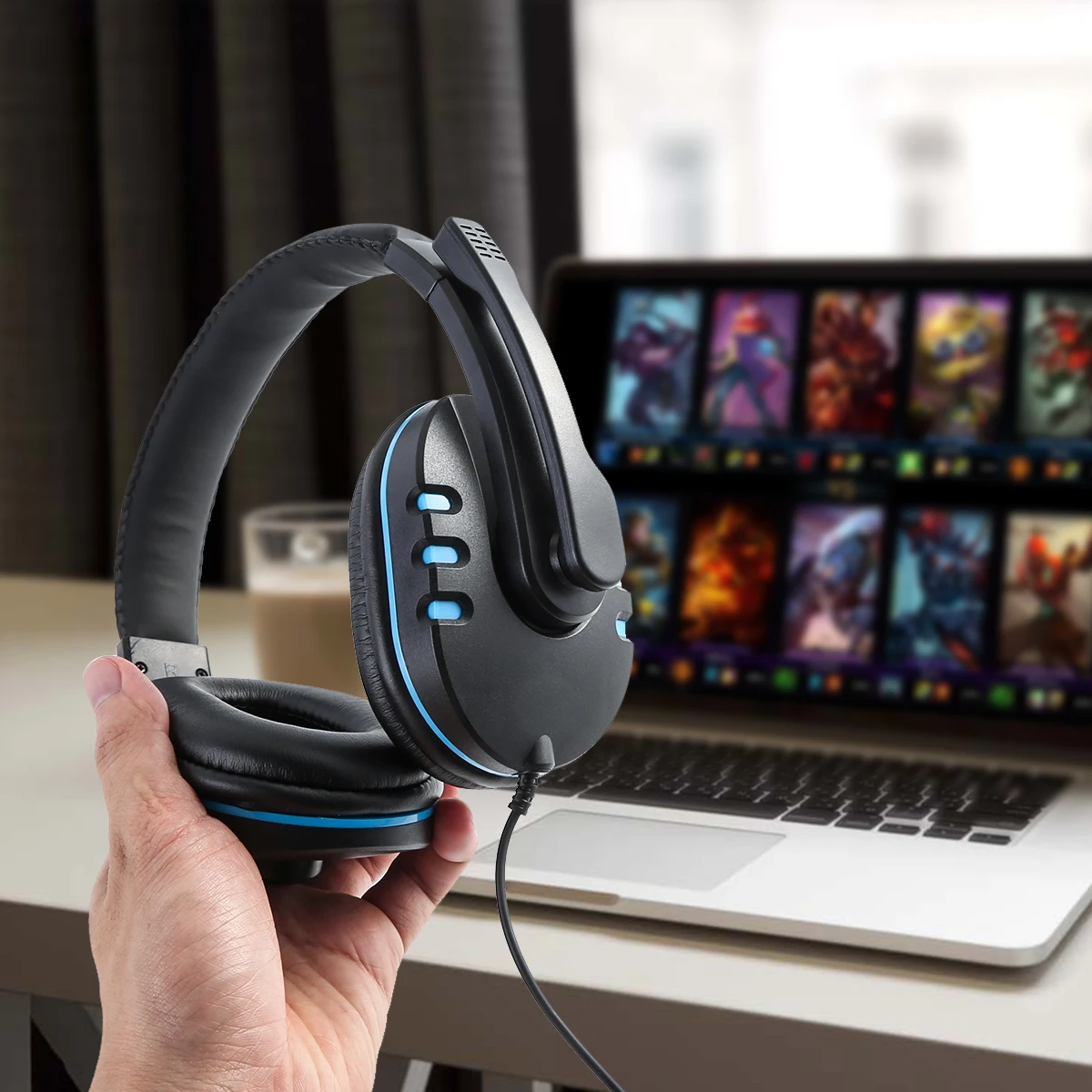 Headphones with Microphone 2020 Hi Fi Gaming Headset Computer Portable Earphone For PC PS4 Xbox One Mobile
