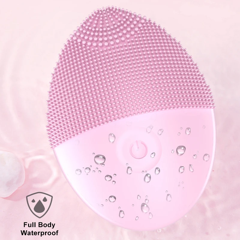 

3 Colors Silicone Electric Facial Cleansing Brush Vibration Face Cleaner Face Skin Care Tools Massager Rejuvenation