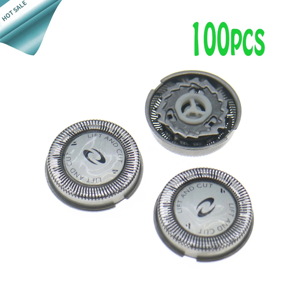 100pcs Replacement Shaver Head for Philips Norelco HQ3 HQ56 HQ55 HQ44 HQ442 HQ300 HQ916 HQ443 HQ444 HQ3405 Razor Blade Parts 3pcs set shaver head blades for flyco norelco hq3 hq56 hq55 hq442 hq300 hq6 razor stainless steel blade new fashion