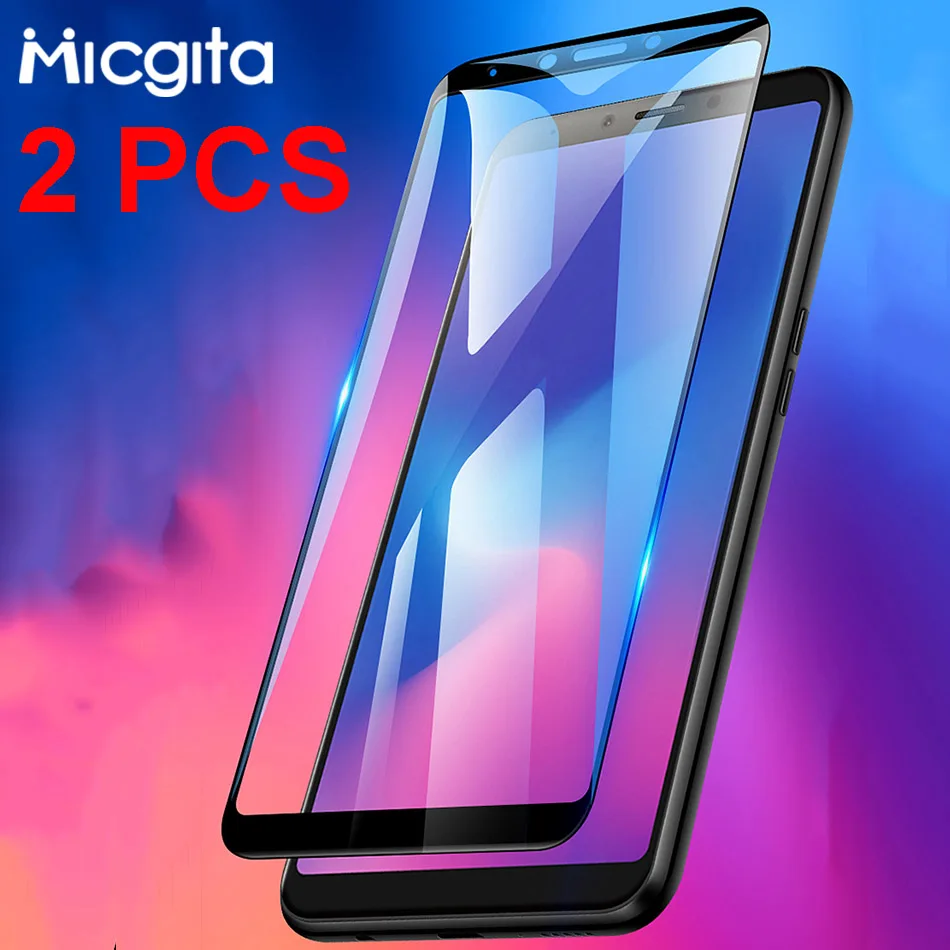 Закаленное стекло для Samsung Galaxy A8/A6 Plus/J4/J6/J8/A7 2018 2 шт. | Мобильные телефоны и