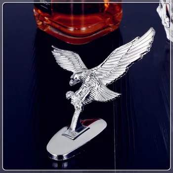 baratas Frente Capa Do Carro Águia Ornamento Emblema Auto 3D Emblema PARA Hyundai Verna Solaris Accent Azera Elantra Sonata Santa Fe IX45