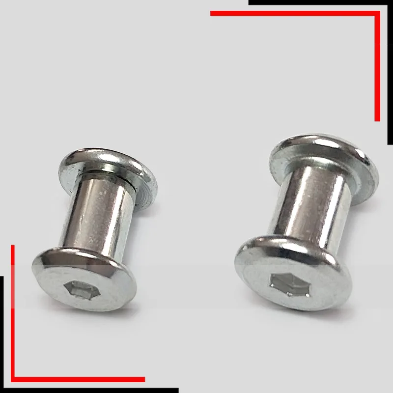 Pro M6 мебельный соединитель болт и крышка гайка-Шестигранная головка для кроватей