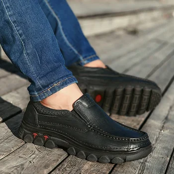 

men breathable genuine leather outdoor sport walking shoes walking trekking shoes men walking sneakers zapatillas hombre