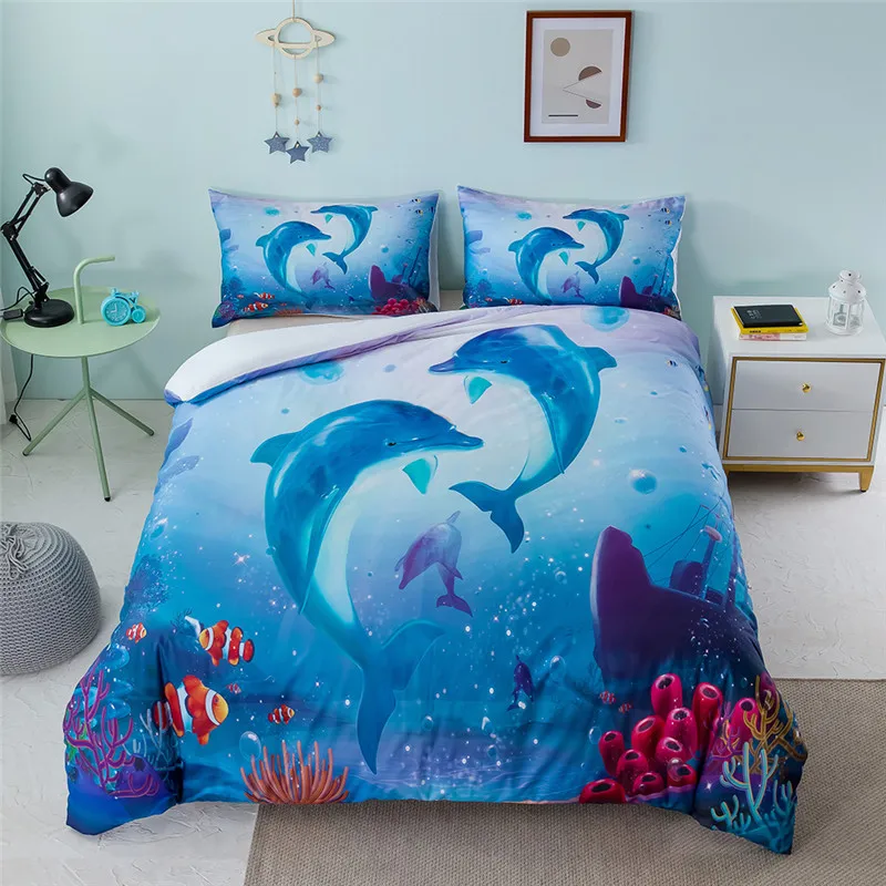 3D dinosaur pattern bedding set Single size boy duvet cover with pillowcases Bedclothes cartoon Bed Linen Children's Day gift | Дом и сад
