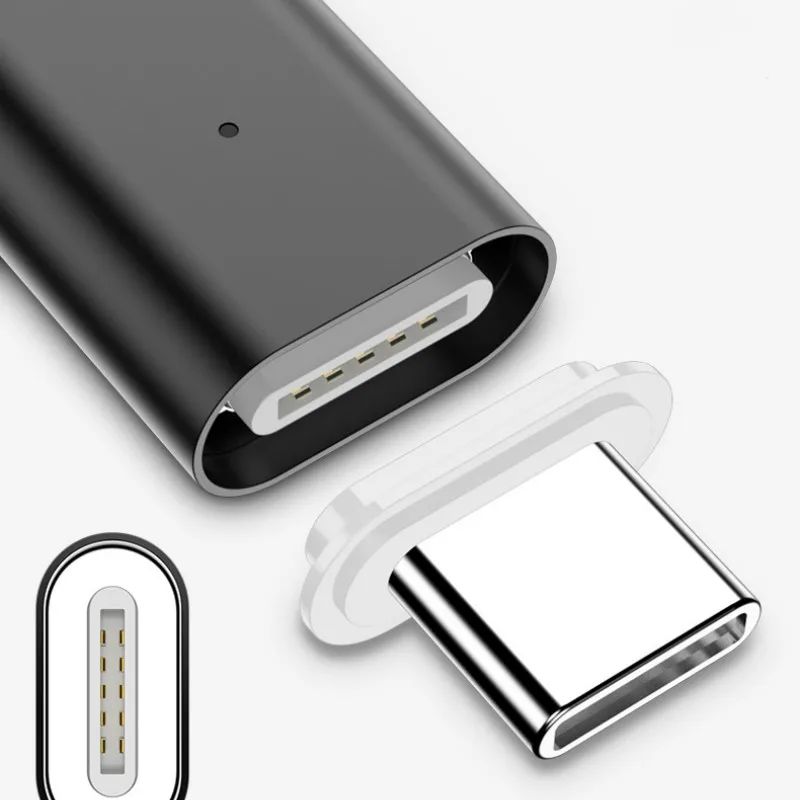 Type-C To For iOS Магнитный адаптер type-C для iPhone гнездовой разъем для Micro USB/для Apple/type-C Мужской синхронизации данных зарядный кабель Магнитный адаптер - Цвет: Type-C To For iOS