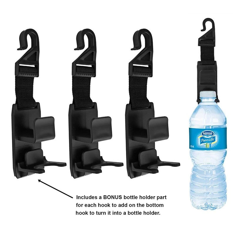 4 2 1 Multi Functional Car Seat Back Hook Drink Rack Bag Cloth Storage Hanger Purse Bottle Holder Clip Car Interior Accessories Auto Fastener Clip Aliexpress