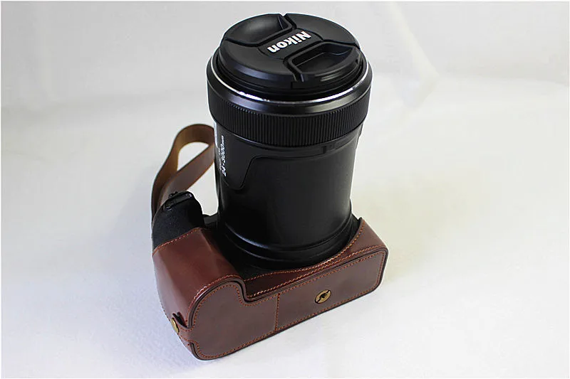 Подходит для Nikon COOLPIX P1000 pu кожаная сумка для камеры Защитная крышка P1000 Защитная Половина крышка основание открытие