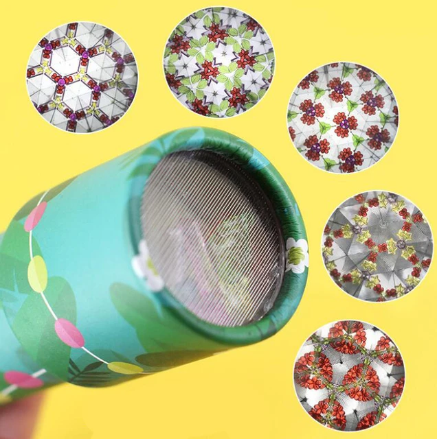 1Pcs Interactive Logical Rotating Kaleidoscope Magic Classic Educational Toys for Kids Imaginative Cartoon Children Gifts YJN 3