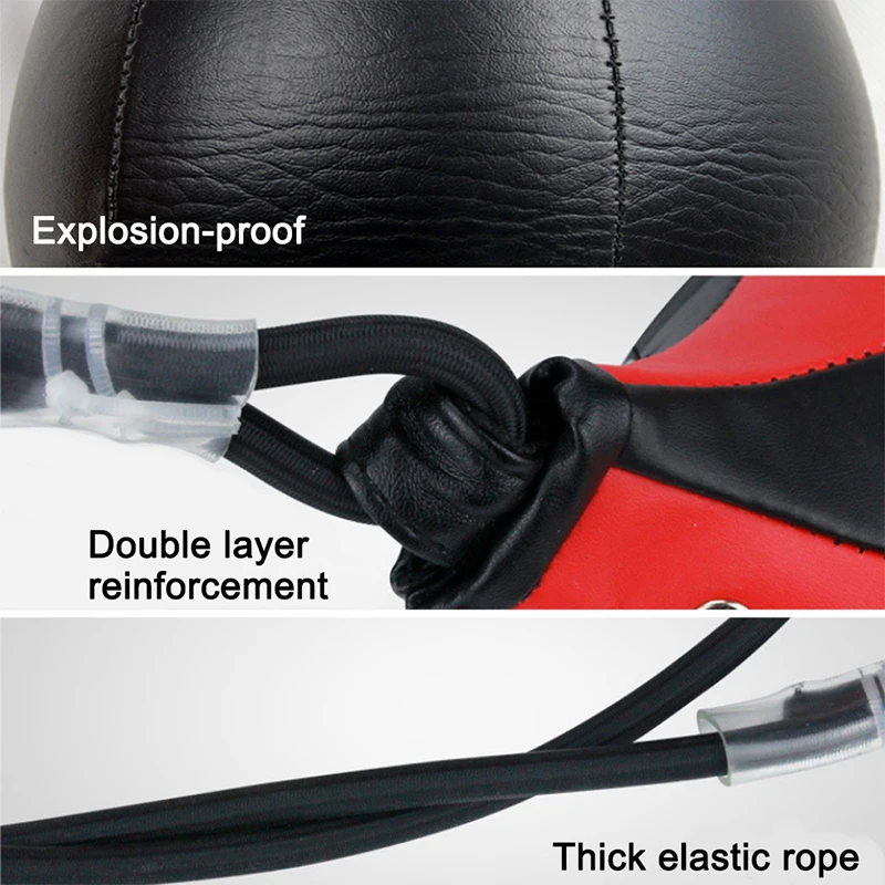Pu Leather Punching Ball Pear Boxing Bag Reflex Speed Balls Muay Thai Fitness Training Double End Boxing Speed Ball Adults Kids