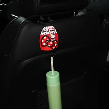 1 шт. крючок для автомобильного сиденья из мультфильма Kitty Cat Seat Back Hook Многофункциональный скрытый Pothook Kawaii автомобильный Органайзер автомобильные аксессуары
