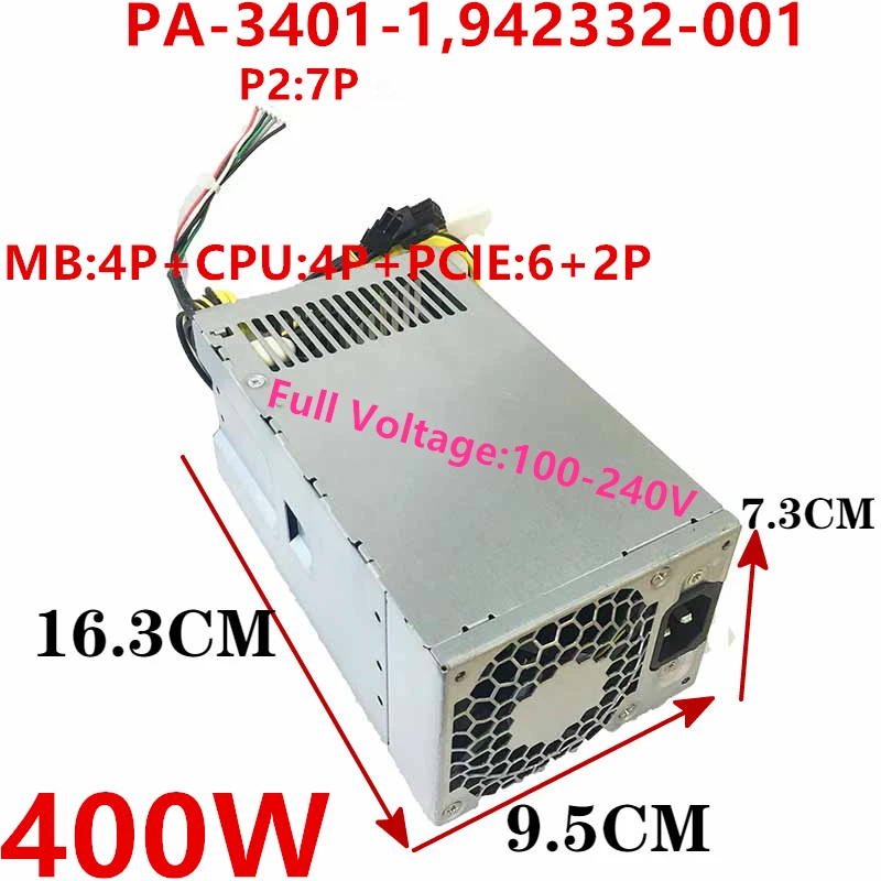 

Новый оригинальный блок питания для HP 86 89 280 400 600 800G3 G4G5 4Pin 400 Вт
