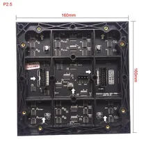Светодиодный дисплей 64*64 точек 160*160 мм светодиодный панель, P2.5 smd Крытый полноцветный светодиодный модуль для рекламного щита