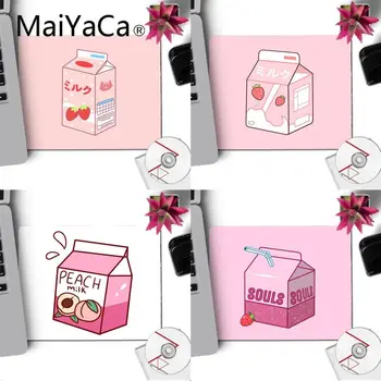 

MaiYaCa Kawaii milk pink strawberry peach Laptop Computer Mousepad Simple Design Speed Gaming Mouse Pads 18x22cm desk mat