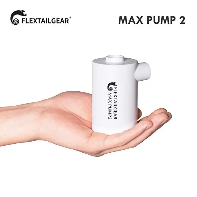 MAX Pump 2 Portable Air Pump USB Rechargeable Inflate Deflate for Air Mattress Swimming Ring Air Bed Camping Mat Sleeping Pad - Цвет: Белый