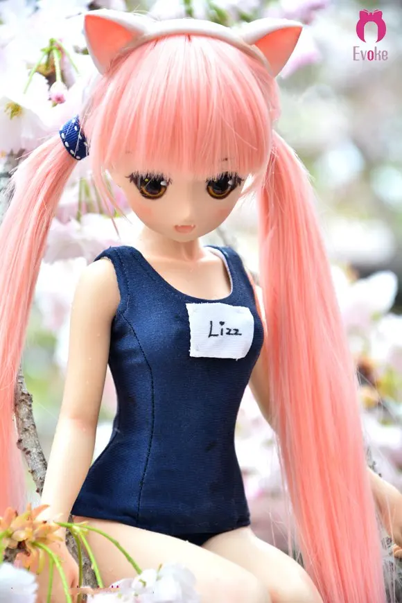 45 см Evokedoll 1/4 Милая бесшовная силиконовая кукла LIZZ плоская грудь фигурка | Игрушки