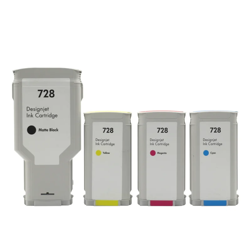 

Remanufactured Compatible Ink Cartridge for HP728 with Chip for HP T730 T830 Printer Pigment Ink for Black Dye Ink for Color