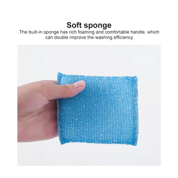 Double Sided Kitchen Cleaning Magic Sponge Kitchen Cleaning Sponge Scrubber Sponges For Dishwashing Bathroom Accessorie Random 4