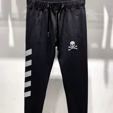 Осенне-зимние новые стили мужской одежды хлопковые повседневные брюки с черепом
