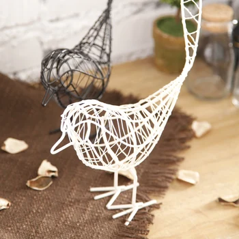 

Geometric Art Bird Ornament Creative Minimalist Nordic Modern White Mini Decoration Office Table Animal Model Crafts MM60XBJ