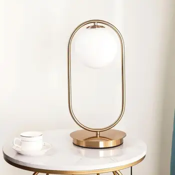 

modern led glass ball table lamp ceramic gourd lamp foldable led light spun table lamp iron table lamps bedroom