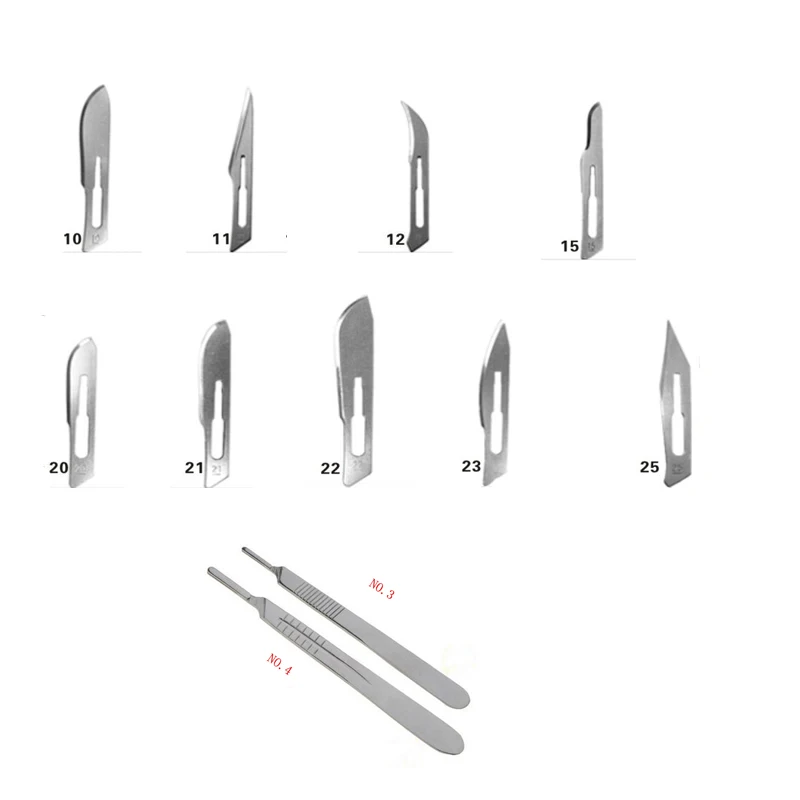 100 шт. лезвия скальпеля из нержавеющей стали для полости рта медицинские стоматологические хирургические сменные лезвия для скальпеля стоматологические инструменты