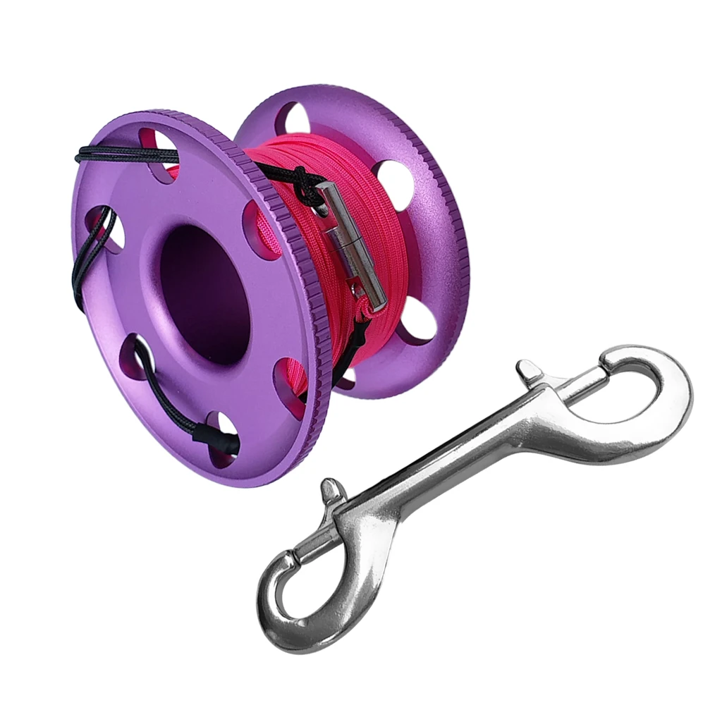 Lightweight Scuba Diving Finger Spool Reel and Replacement 50m/164ft 100ft 30m /20m/66ft Strong Strength Line