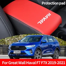 

Armrest Storage Box Cover Protection Pad For Great Wall Haval F7 F7X 2019-2021 PU Center Console Protector Accessories