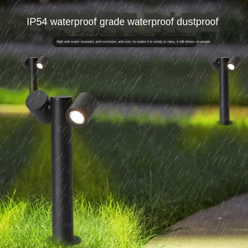 

Outdoor waterproof LED lawn lamp villa garden courtyard lamp creative lawn lamp 9W18W double head single head landscape lamp