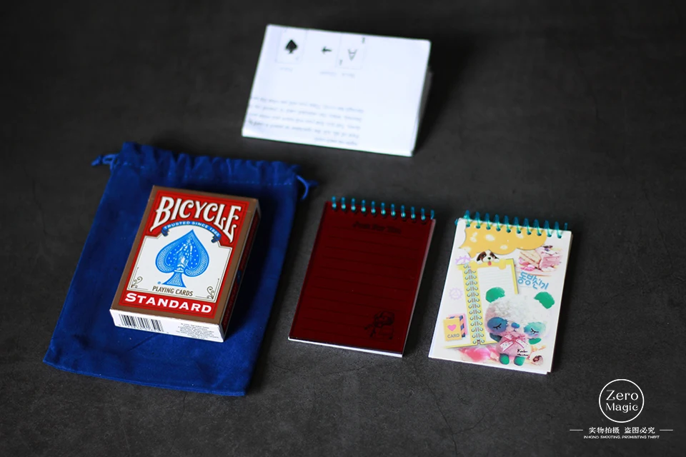 

Mental Pad (Red Card Deck+Refills) Mentalism Magic Tricks props Gimmick Illusions Close up Magic Prediction Chosen Card Magician