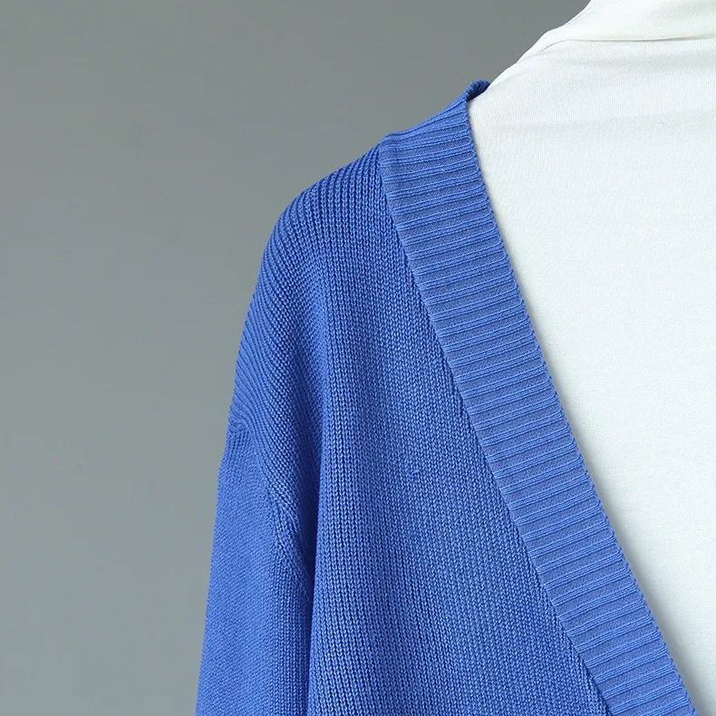 Woherb тонкие трикотажные кардиганы Весна Осень Slim-fit Женские повседневные с длинным рукавом кроп пончо летучая мышь v-образный вырез однотонный пуловер