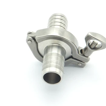 

304 Stainless Steel Sanitary Pipe Fitting Set 19mm Hose Barb Ferrule + 1.5" Tri Clamp + Silicon Gasket For Home Brew