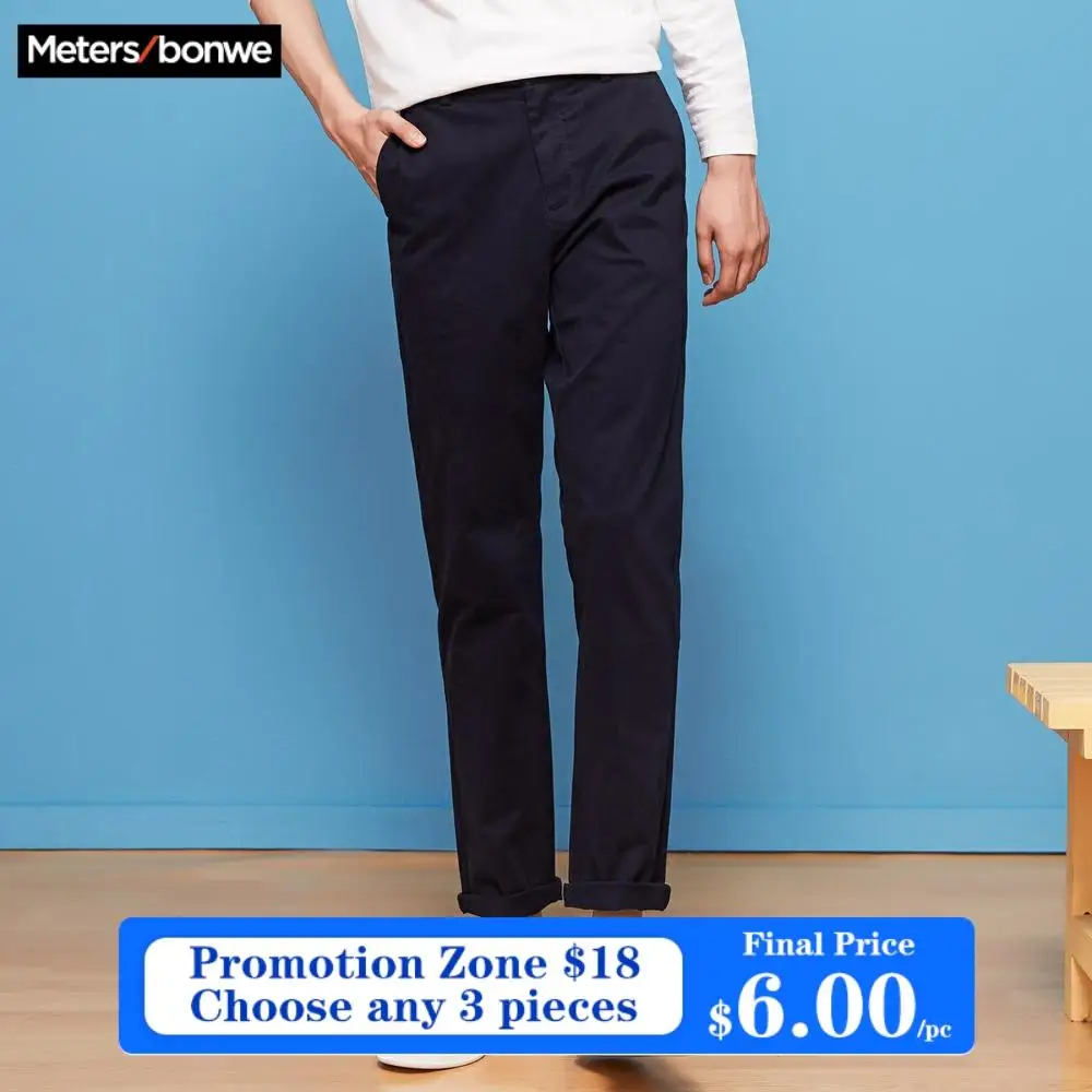 METERSBONWE Spring Men Pants City Literary Casual Trousers Chic Korean Long Pants Slim Fit Chinos Fashion Male Brand Trousers METERSBONWE Spring Men Pants City Literary Casual Trousers Chic Korean Long Pants Slim Fit Chinos Fashion Male Brand Trousers
