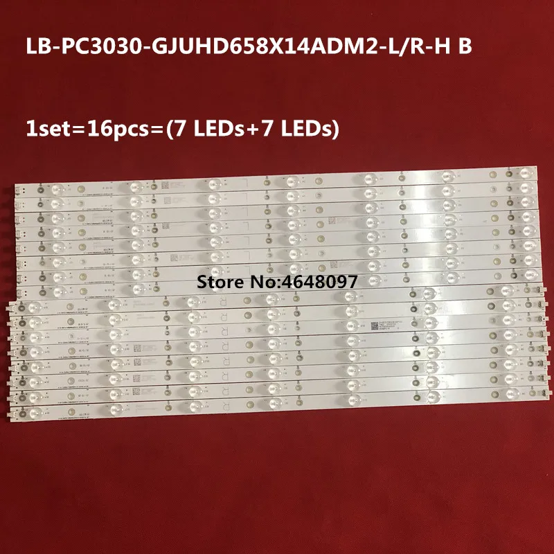 Светодиодный Подсветка полосы для Phi lips 65 &quotТВ 65PUS6121 65PUF6656 LD65P19U LB-PC3030-GJUHD658X14ADM2-L/R-H B
