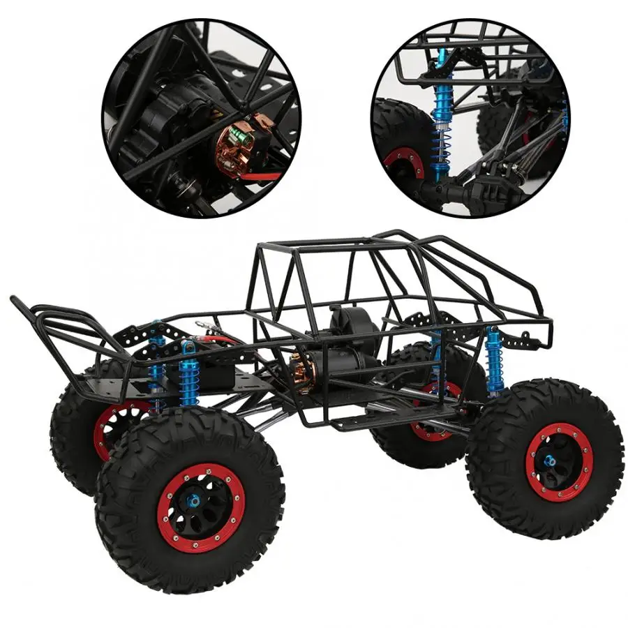 

Hot RC Car 313mm 12.3 Inch Steel Wheelbase Chassis Frame with Motor Wheel Tire for AXIAL SCX10II RC Crawler Climbing Car Frame