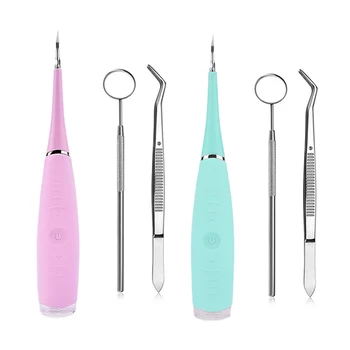 

Electric Sonic Scaler Teeth Whitening Home Use Tooth Stain Remover Tartar Teeth Scaling Usb Charging High Frequency Vibra