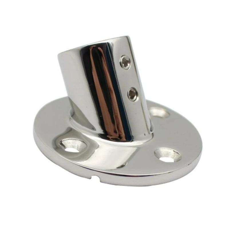 

Durable Boat Tube Pipe Base 316 Stainless Steel Marine 60Â° Railing Handrail Pipe Base Fitting Support Marine Hardware