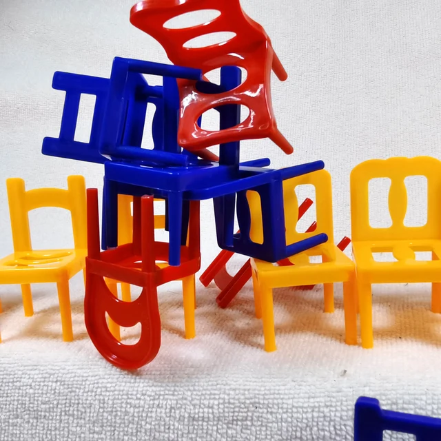 24PCS BALANCE CHAIRS BALANCING STACKING GAME KIDS Children Educational Toys A 5