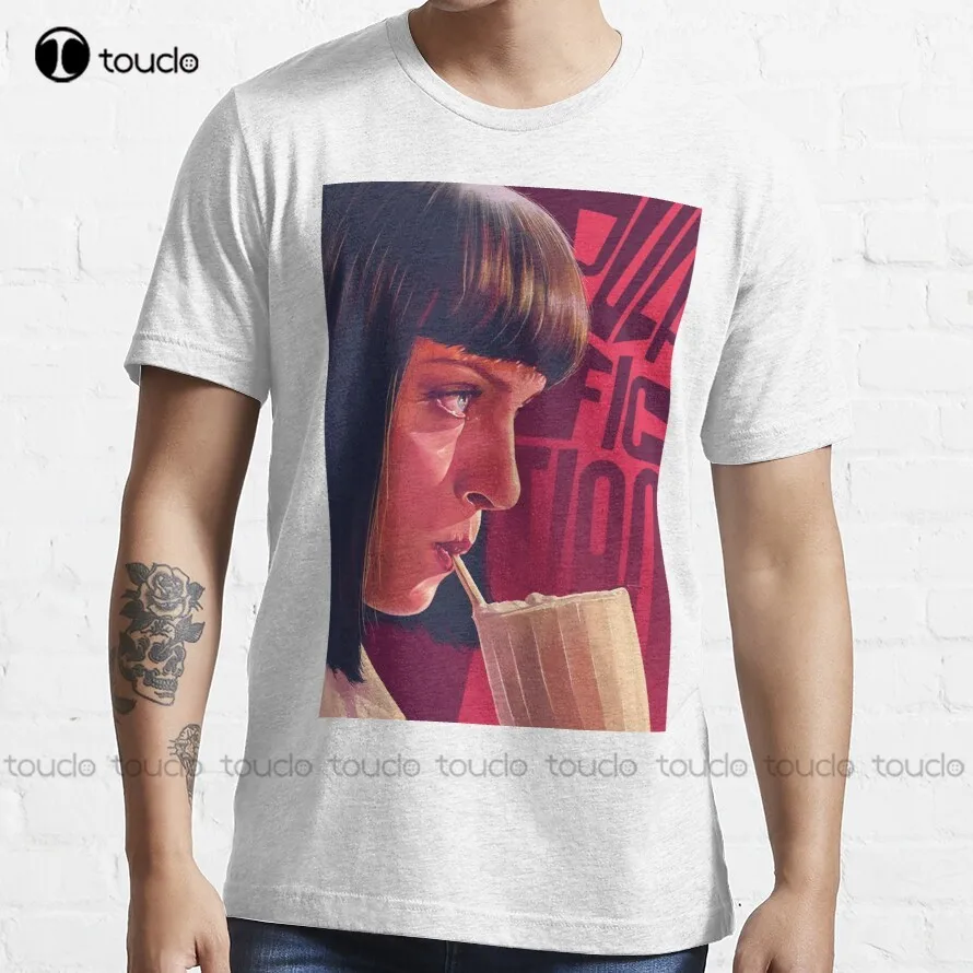 Футболка с надписью Криминальное чтиво от Mia Wallace мужские футболки