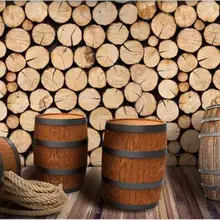 Custom large mural wine cellar wooden wall wallpaper mural