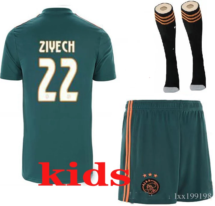 Ajaxes Kiss Комплект носков Футбольная Футболка Home Out TADIC ZIYECH VAN BEEK NERES ZIYECH футбольная рубашка - Цвет: Home4