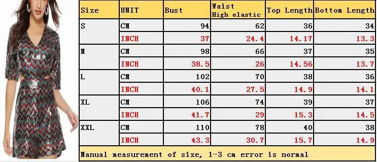VAZN Color Print Slim Bodycon Short Pants Sexy Women Playsuits Tide V-Neck Long Sleeve Tracksuits Short Romper