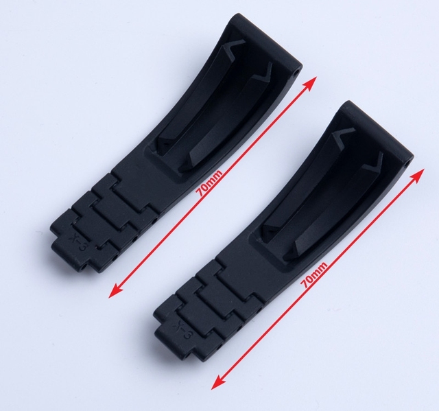 Rubber Watch Band 20mm Watchband For Rolex Strap For Role DAYTONA SUBMARINER GMT Yacht-Master OYSTERFLEX Adjustable Size