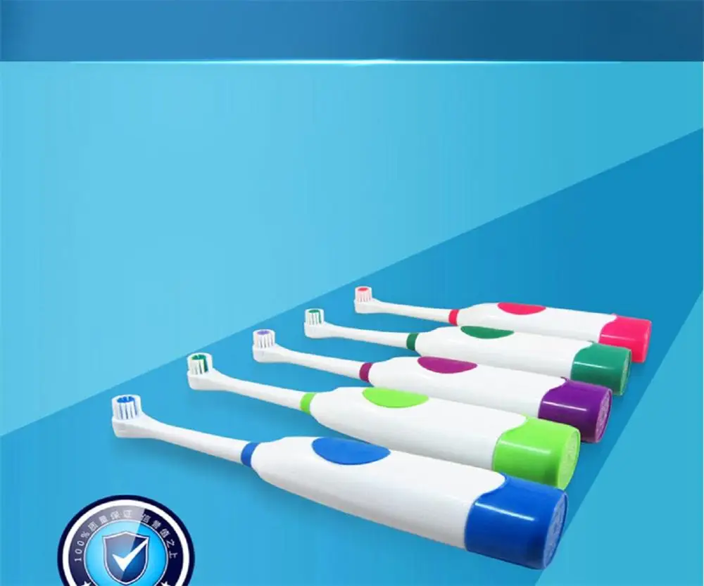 Tooth whitening 1 Set Electric Toothbrush With 2 Brush Heads Battery Operated Oral Hygiene No Rechargeable Teeth Brush Tooth whitening 1 Set Electric Toothbrush With 2 Brush Heads Battery Operated Oral Hygiene No Rechargeable Teeth Brush
