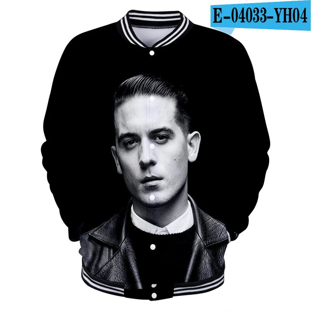 Американский рэппер G-Eazy Джералд Эрл гиллум молодой Джералд 3d печать бейсбольная форма для мужчин/женщин Harajuku бейсбольные куртки одежда - Цвет: YH04