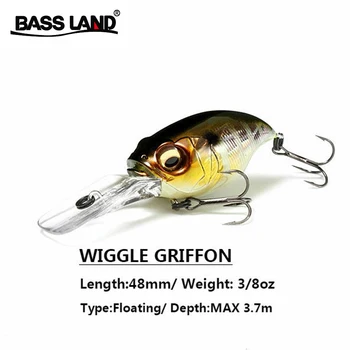 

Bassland japan crank crankbait hard bait 5pcs bionic fishing lure artificial long casting freshwater sea bass trout pike crap