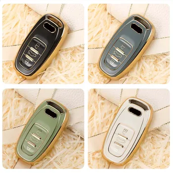 Cover chiate/telecomando per Audi A1 A3 A6l A4L A8l A5 Q5 Q7 portachiavi accessori Auto intelligenti a distanza - Nuova custodia in TPU per chiave Auto per Audi A1 A3 A6l A4L A8l A5