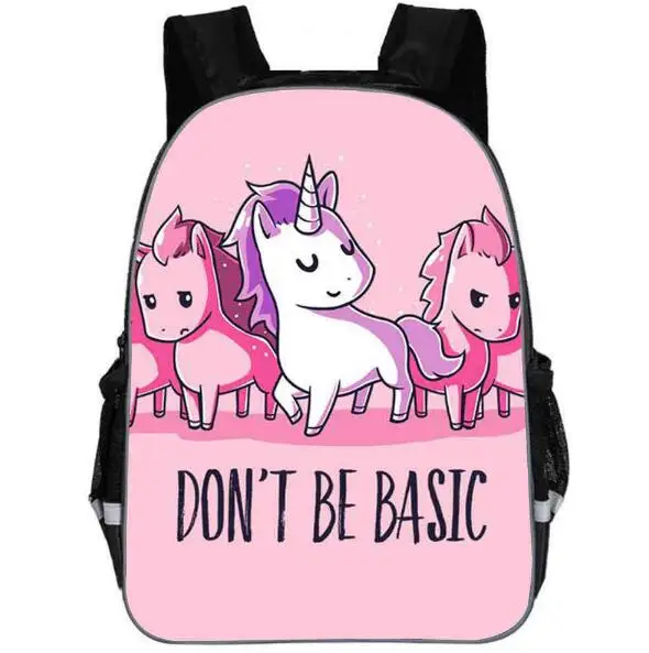 Школьный рюкзак для девочек с объемным изображением пони единорога плюшевые